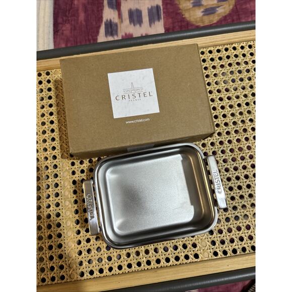 NEW Cristel 18/10 Stainless Mini Roasting Pan Roaster 4 7/8
